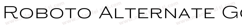 Roboto Alternate Gothic ATF Sto字体转换